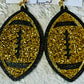 The Blitz Gold Glitter Earrings