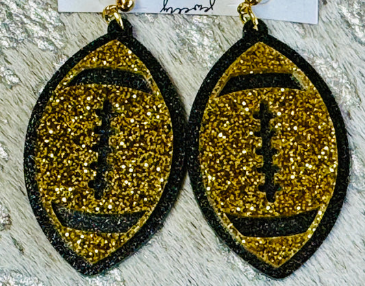 The Blitz Gold Glitter Earrings