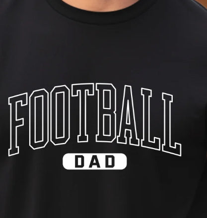 Football Dad Screen Print Graphic Tee