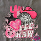 YEE HAW Comfort Colors Mom Crop