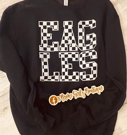 Eagles Checkered Sweatshirt