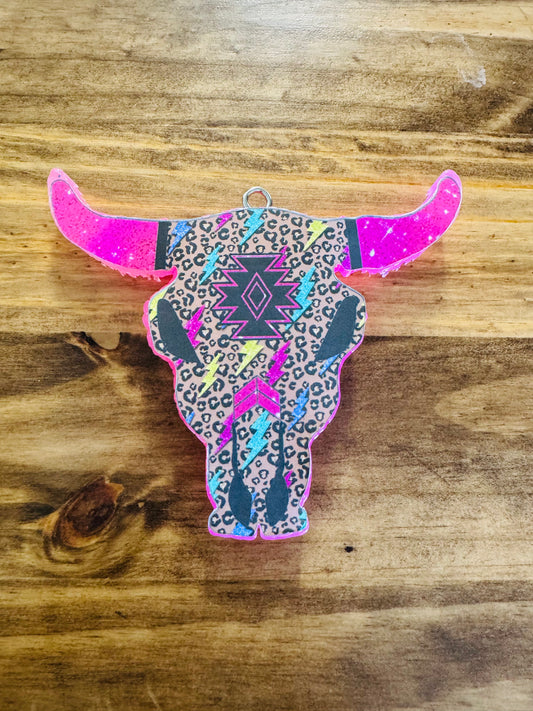 Lighting Bull Skull Freshie