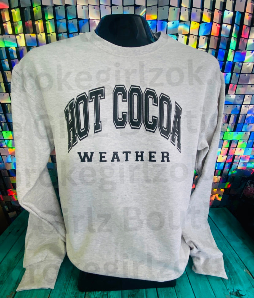 Large Print Hot Cocoa Crewneck