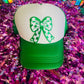 Green Checkered Trucker Hat