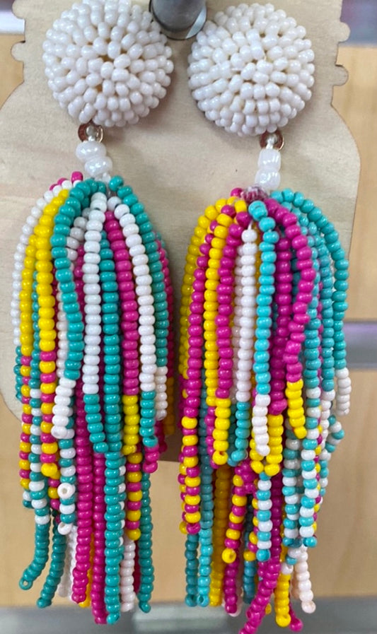 Colorful Beaded Earrings