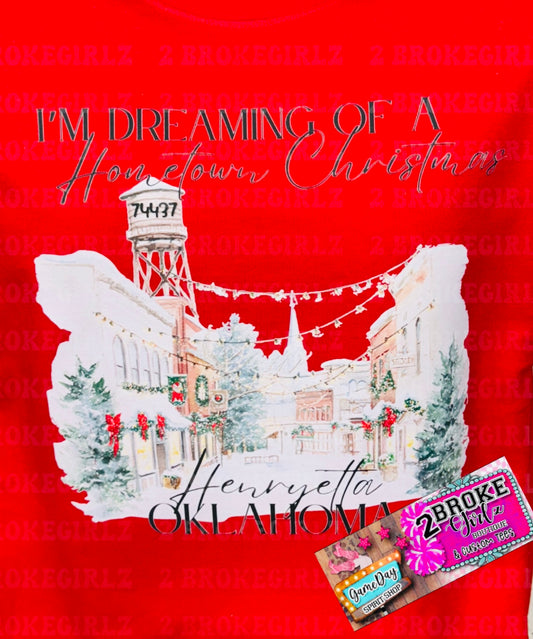 Custom Hometown Christmas Sweatshirt