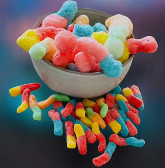 Freeze Dried Candy, Worms -Sour