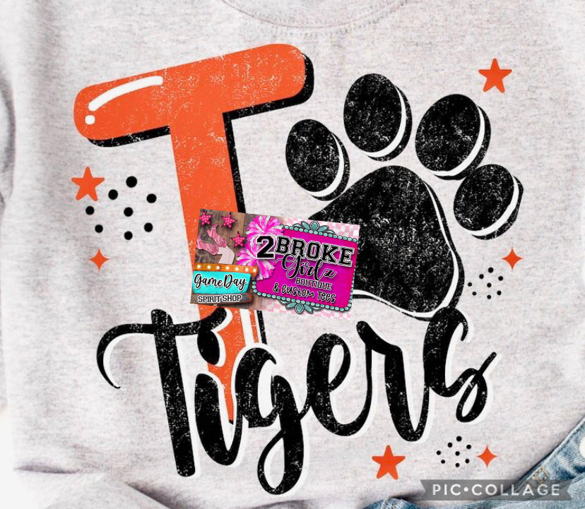 Go Tigers Graphic Tee or Crewneck