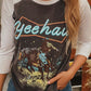 Yeehaw Graphic Vintage Raglan Long Sleeve