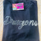 Dragons Glitter Puff Comfort Colors Tee
