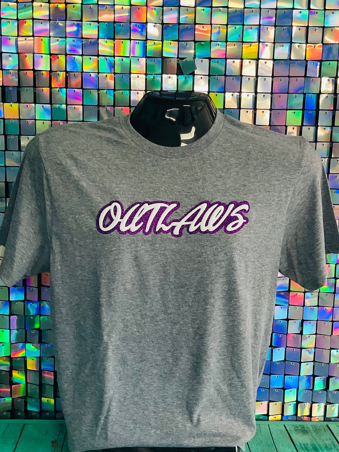 Outlaws Glitter & Puff Tee