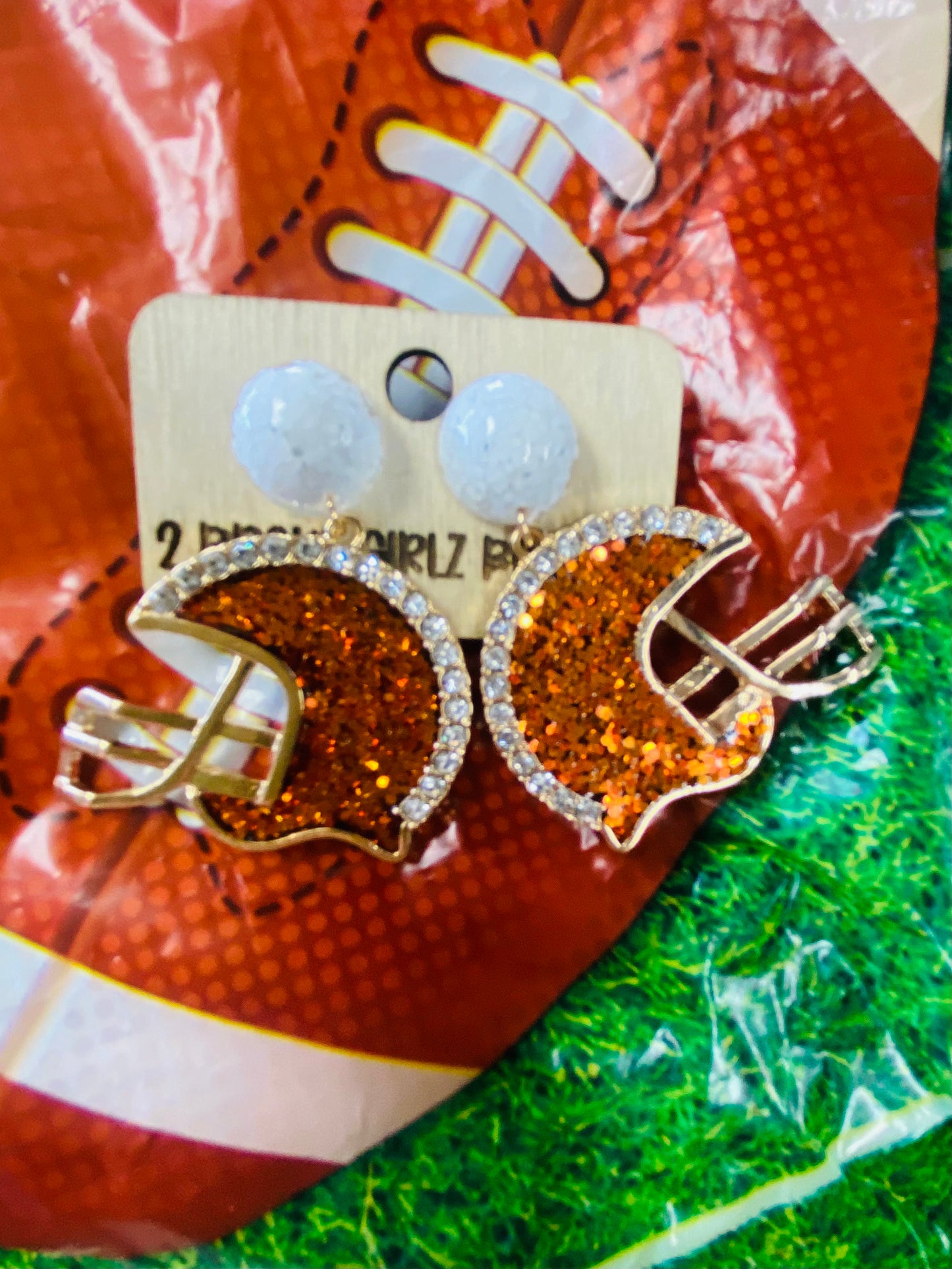 Blitz Glitter & Rhinestone Hypoallergenic Earrings