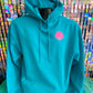 Beach More Worry Less Glitter Hoodie