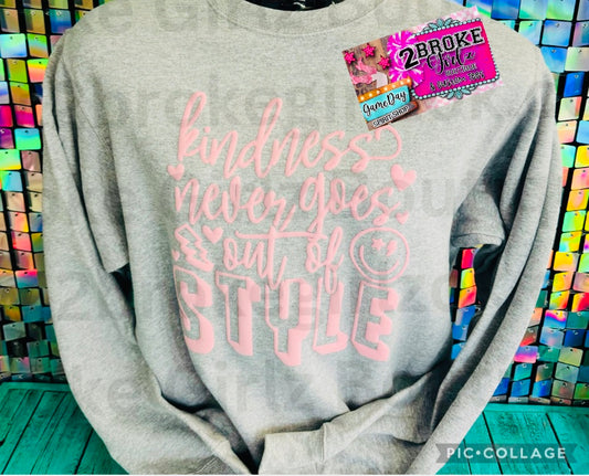 Kindness Never Goes Out of Style Puff Crewneck