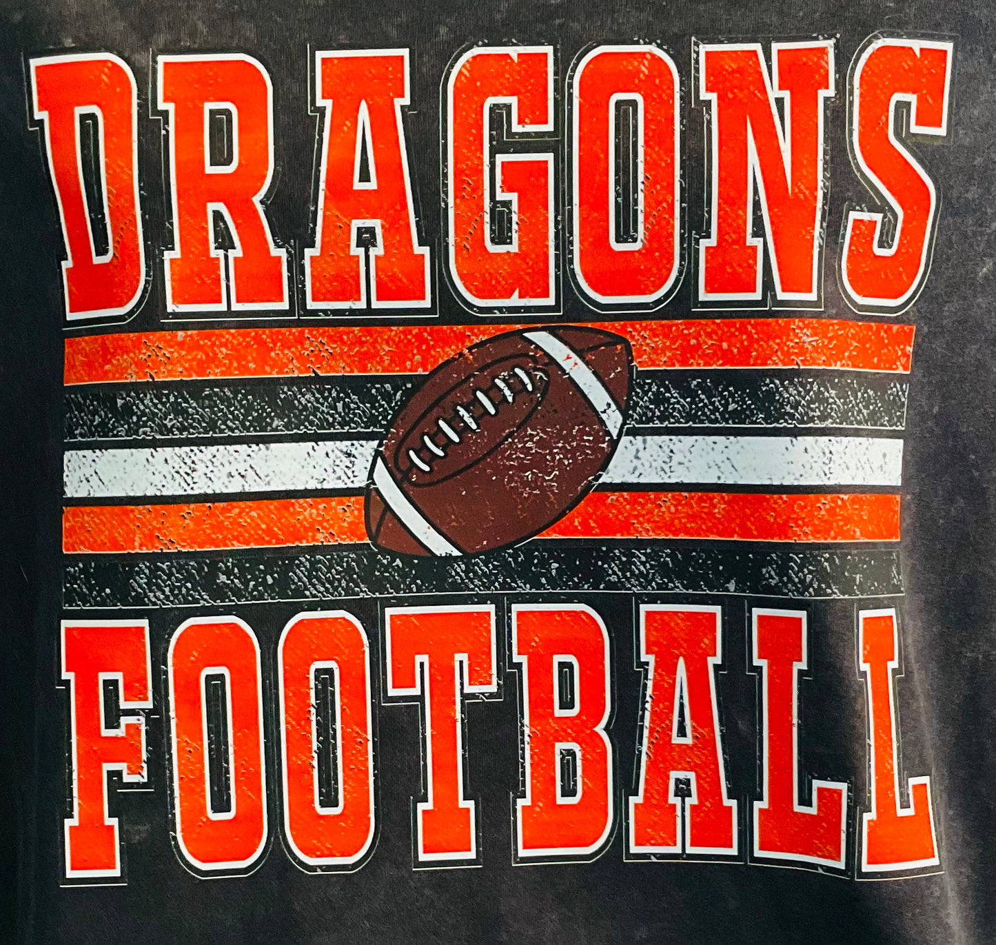 Dragons Football Black Tee