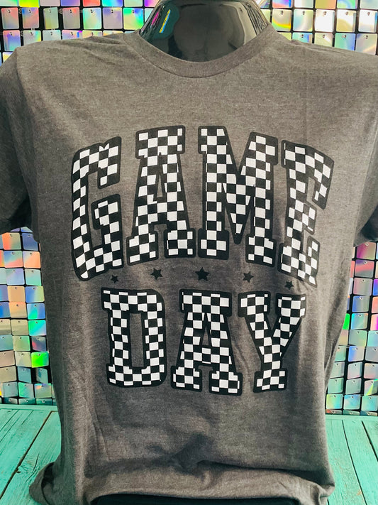 Screen Print Game Day Tee - GRAY