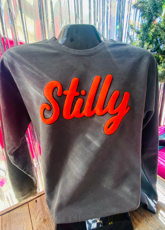 Stilly Glitter & Puff Comfort Colors Crewneck