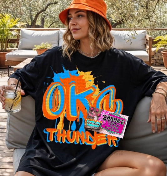 OKC Thunder Splatter Tee