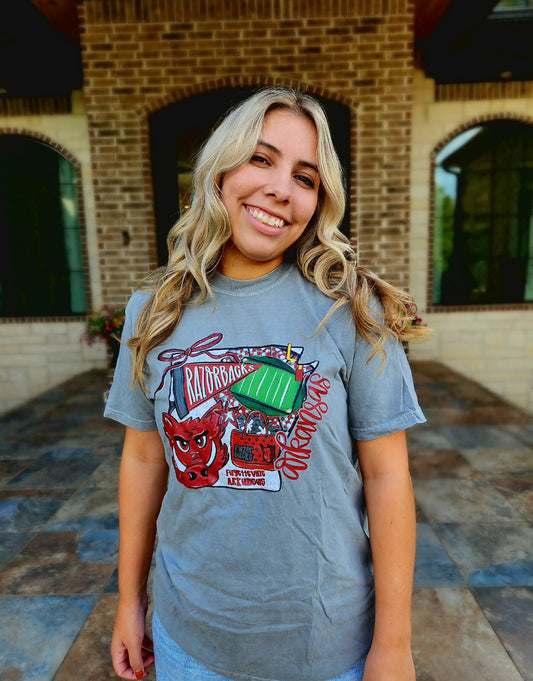 AR Razorbacks Graphic Tee