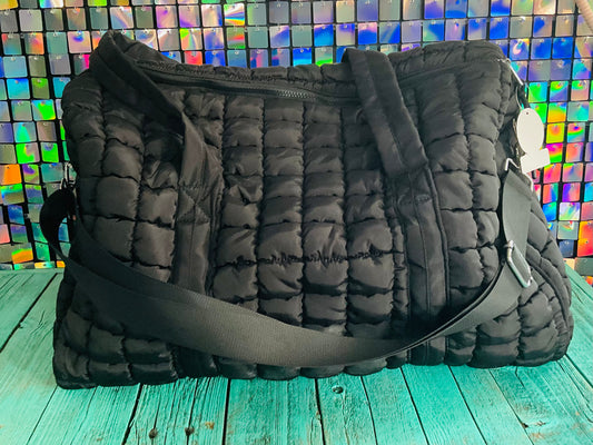 Puffer Quilted Duffle - BLACK