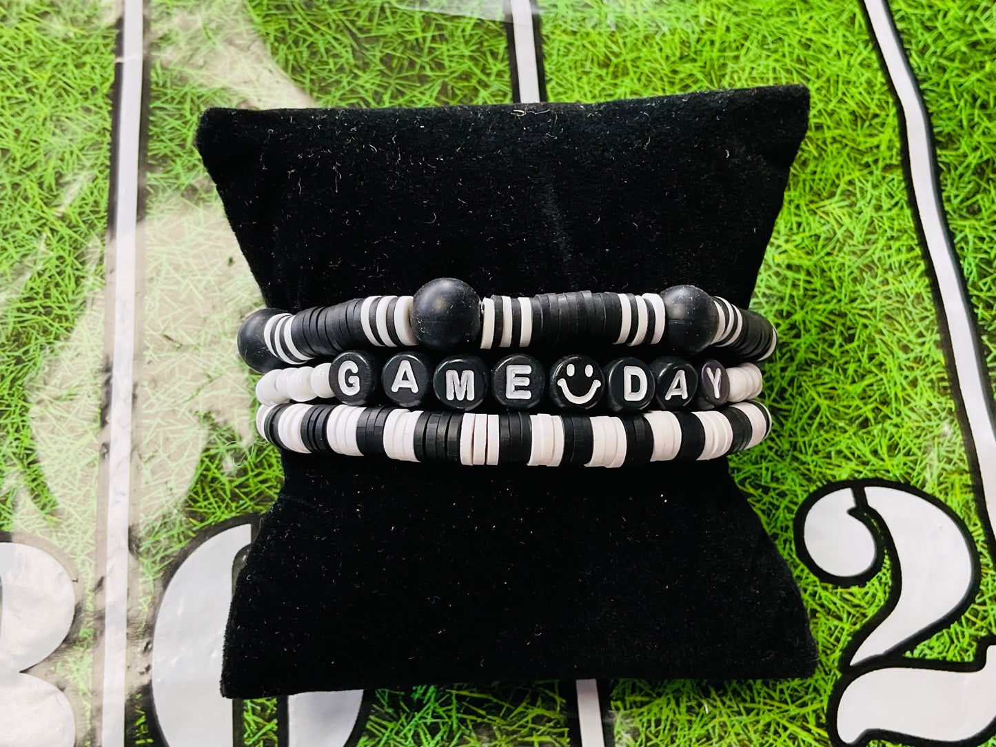 Black & White Game Day Bracelet