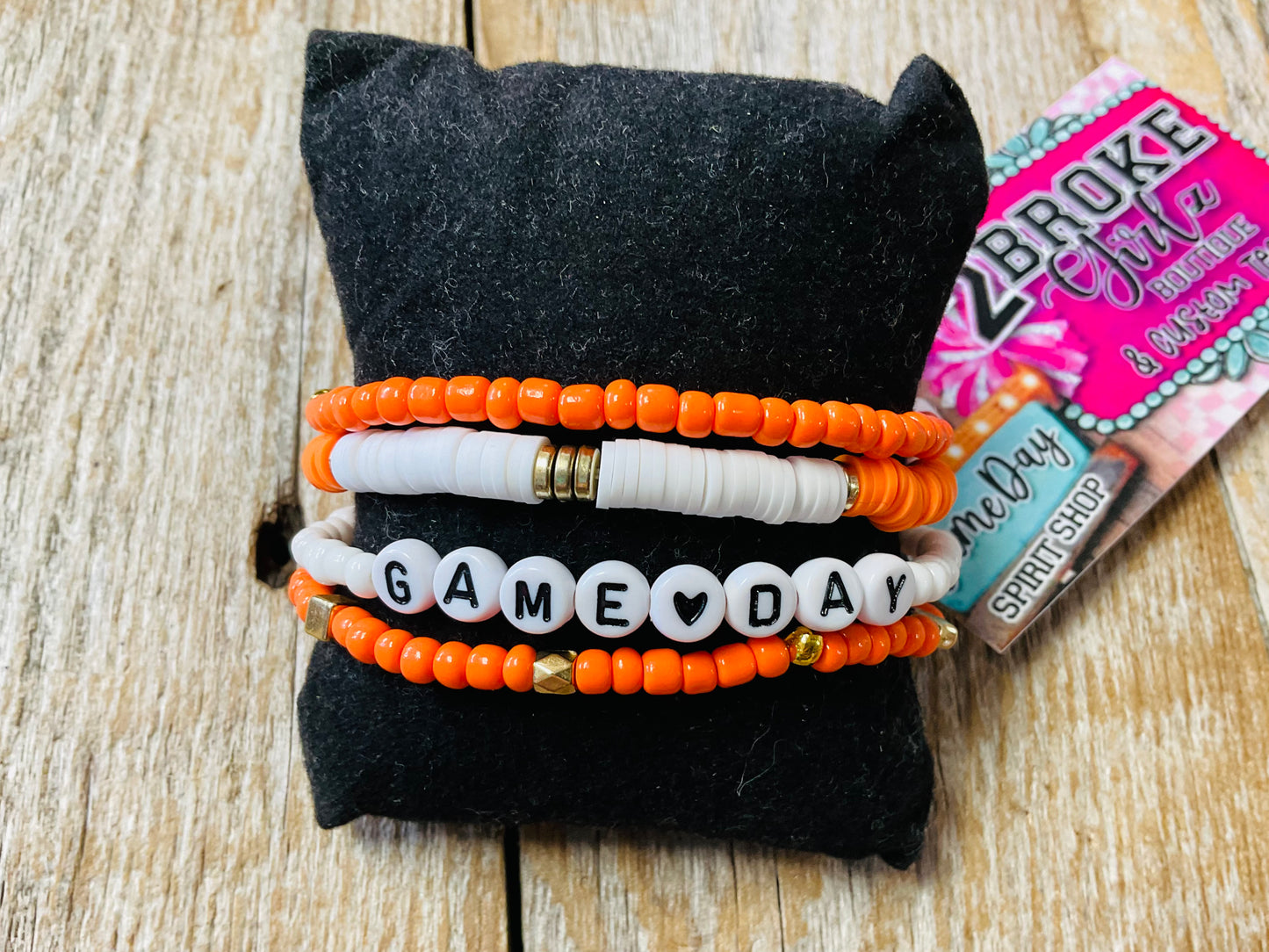 Game Day Heishi Beaded Bracelet