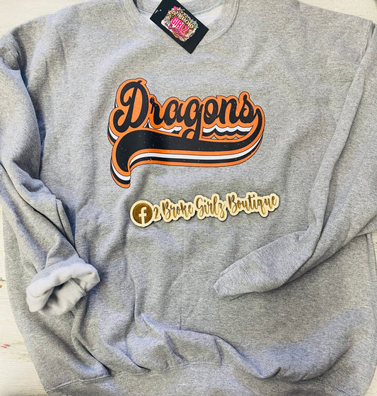 Dragons Retro Sweatshirt