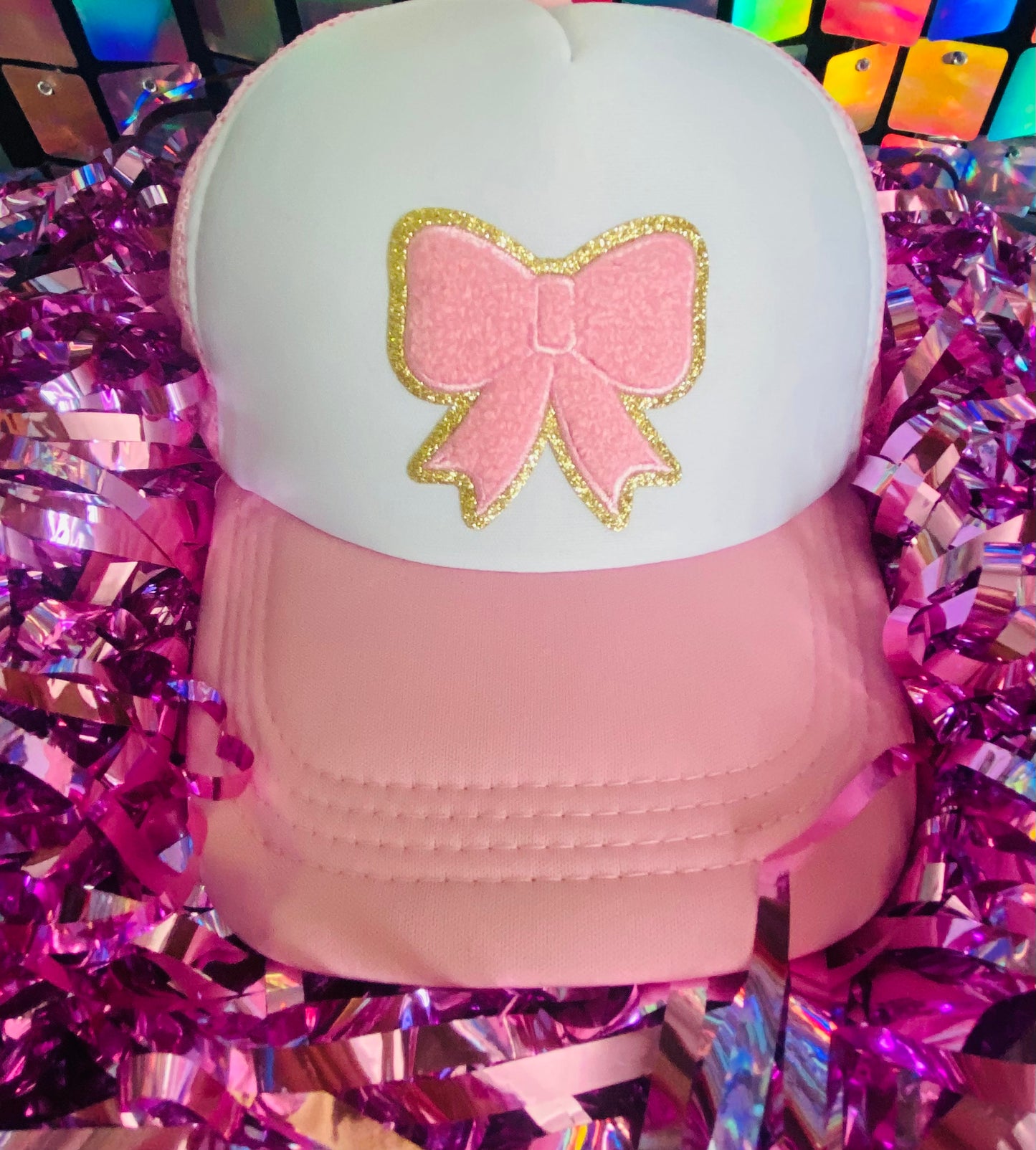 Pink Bow Trucker Hat