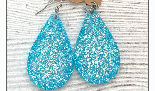 Glitter Resin Hypoallergenic Earrings