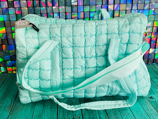 Puffer Quilted Duffel - MINT