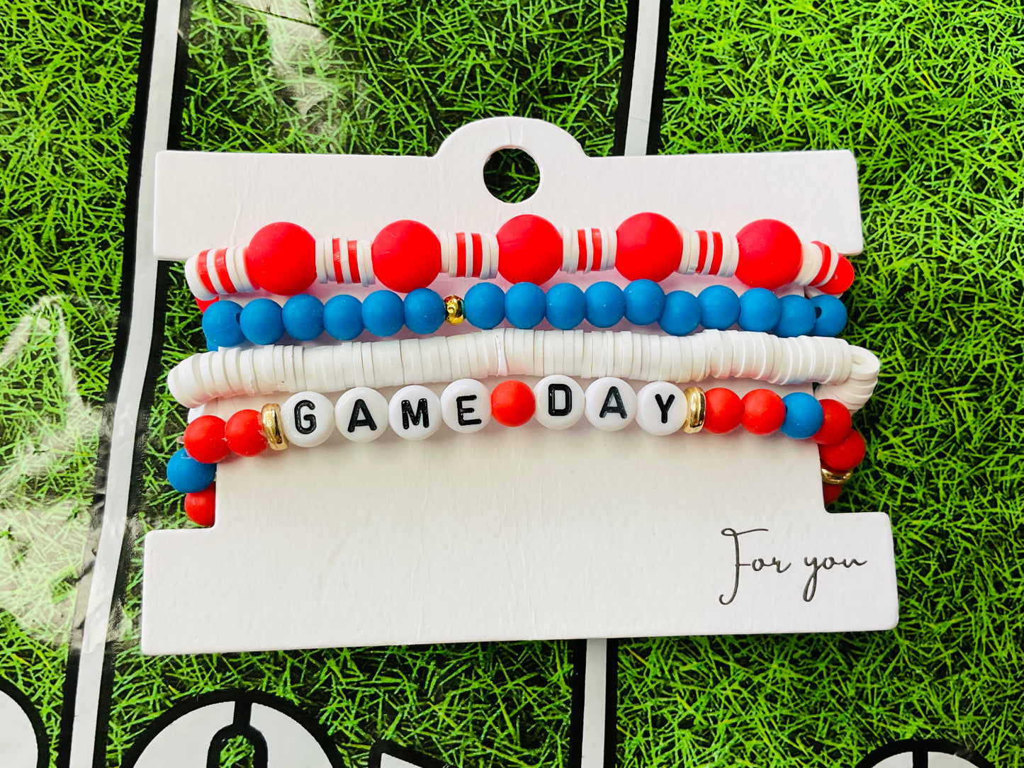 Red & Blue Game Day Bracelet