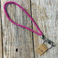 Pink Rhinestone Keychain