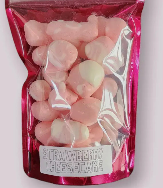 Freeze Dried Strawberry Cheesecake Taffy