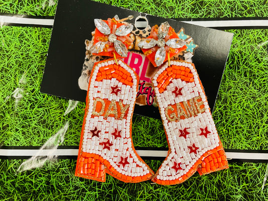 Cowboy Boot Game Day Earrings