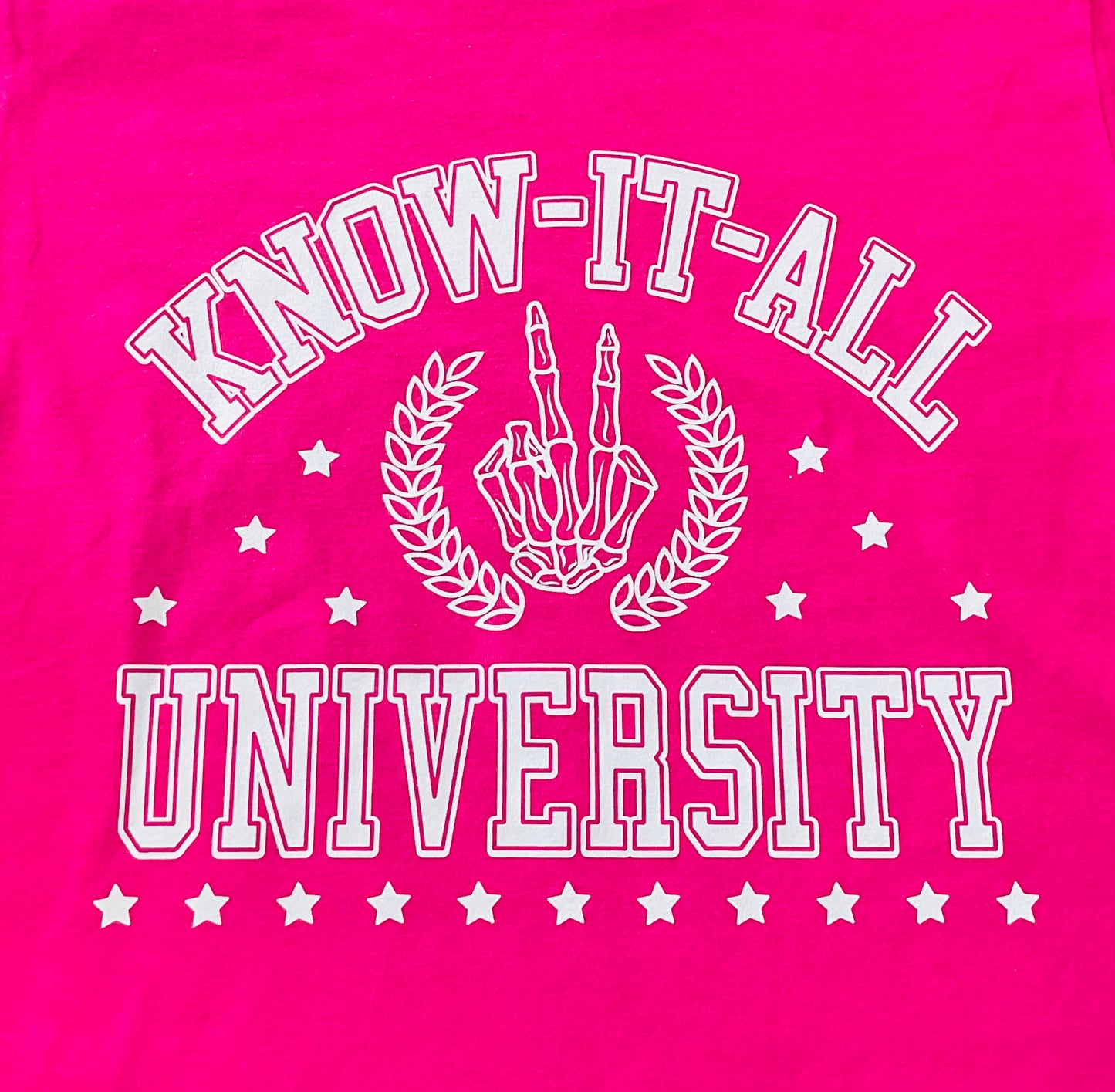 Know It All University Tee