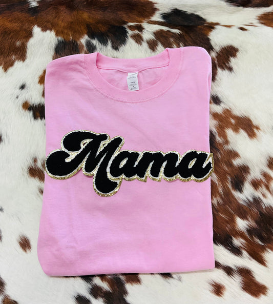 Mama Chenille Patch Tee