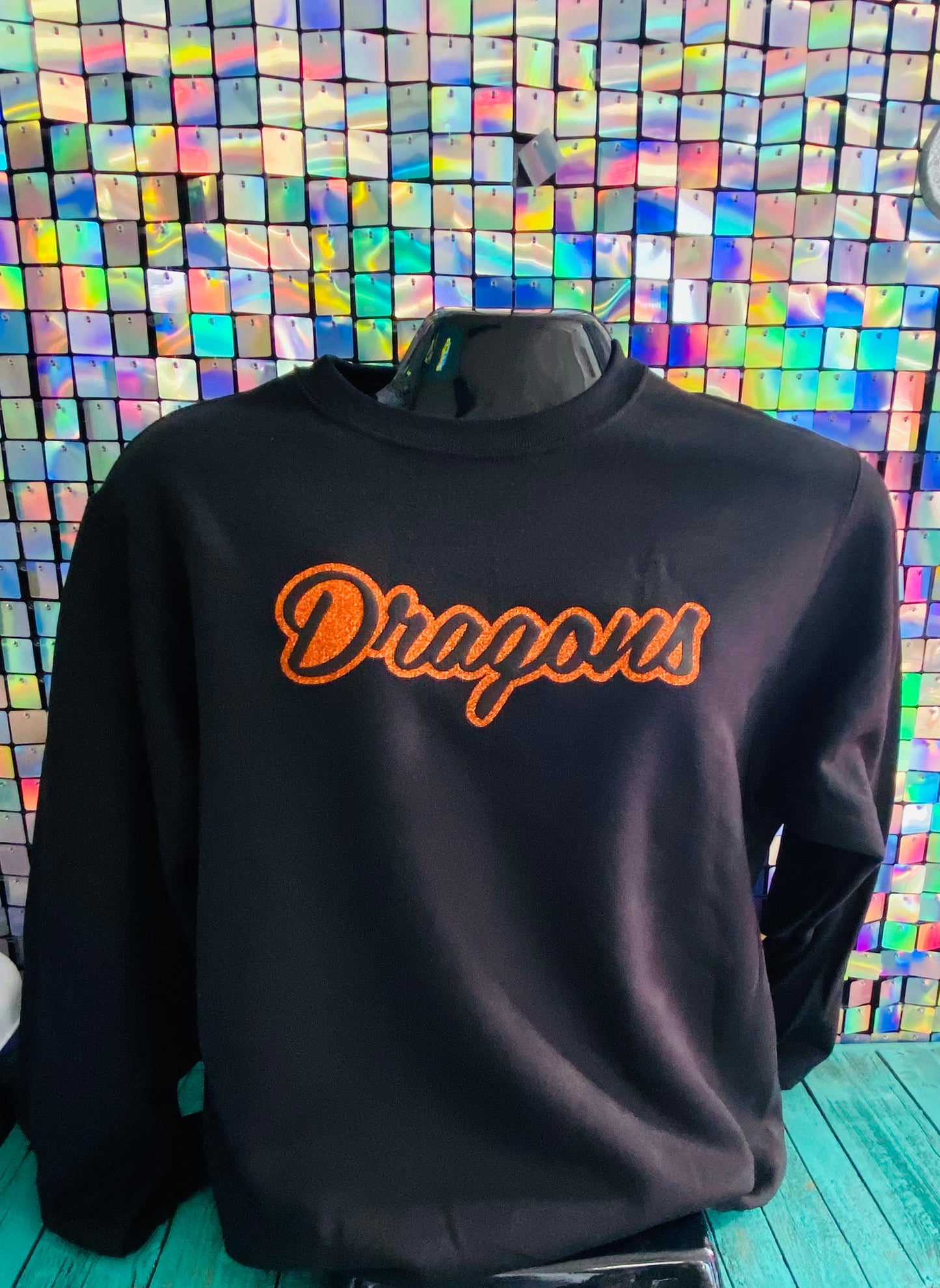 Dragons Glitter & Puff Crewneck