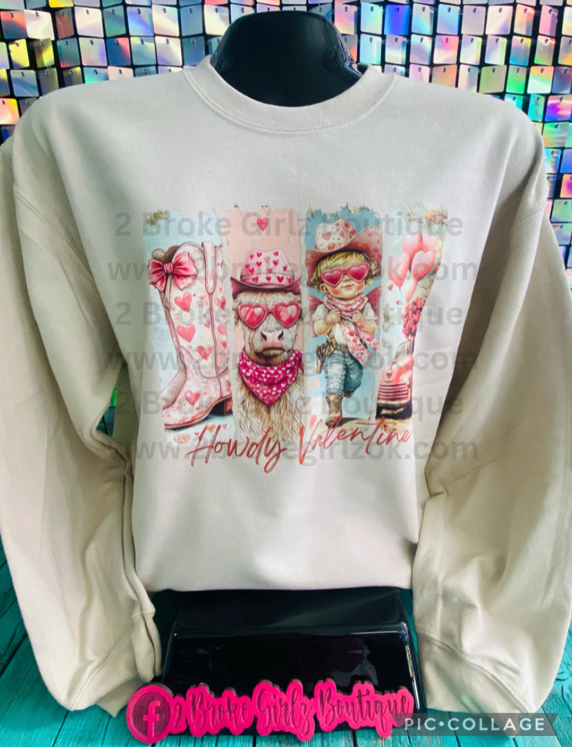 Howdy Valentine Sweatshirt