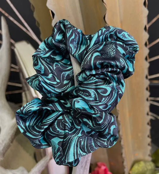 Turquoise Scrunchie