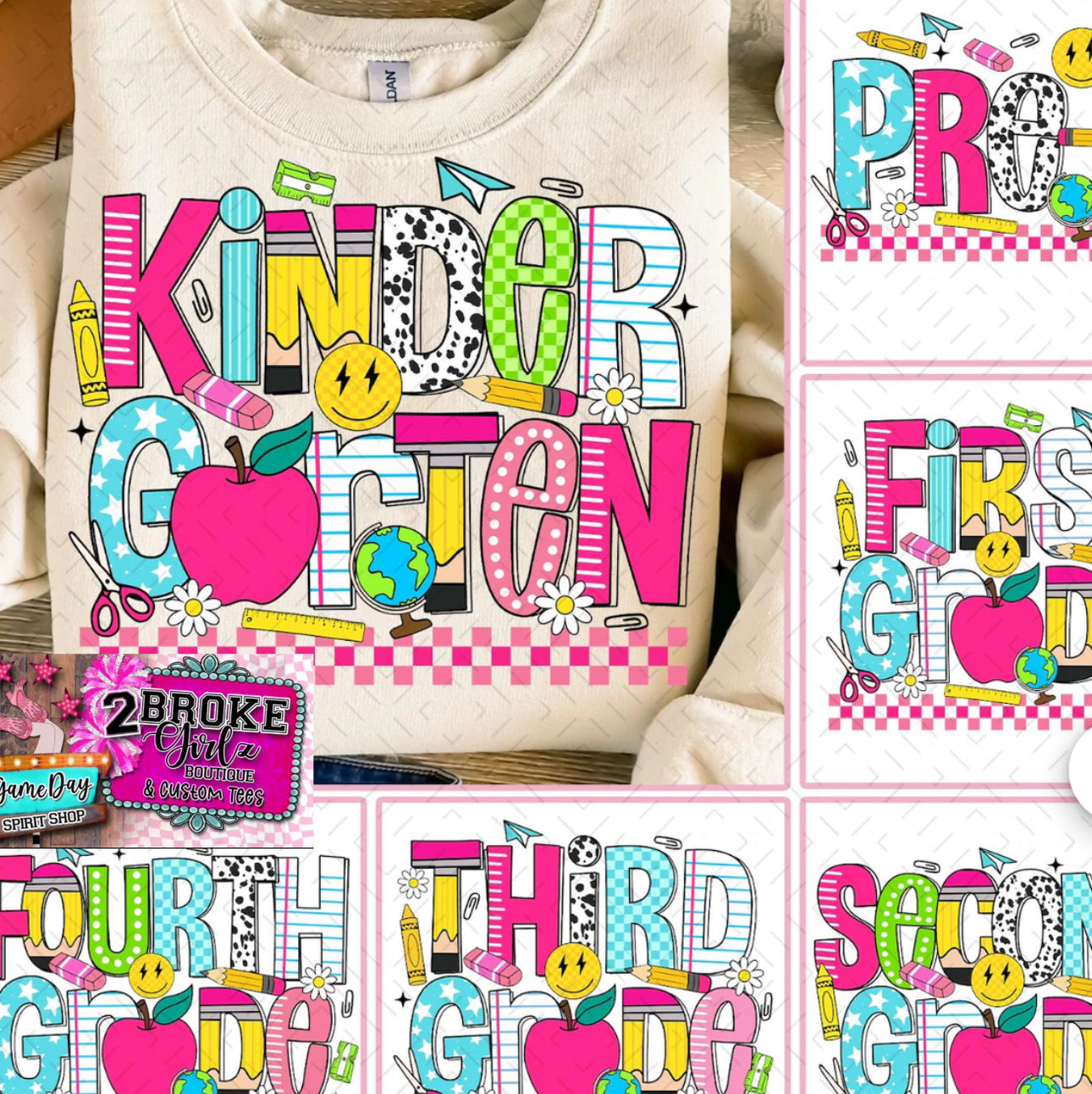 Custom Grade Smiley Tee