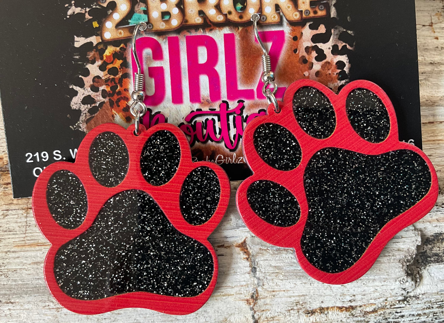 Paw Print Earrings