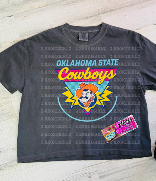 Cowboys- Graphic Tee or Comfort Color Mom Crop