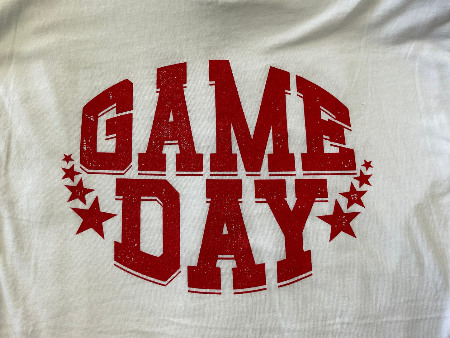 Game Day Red White Star Tee