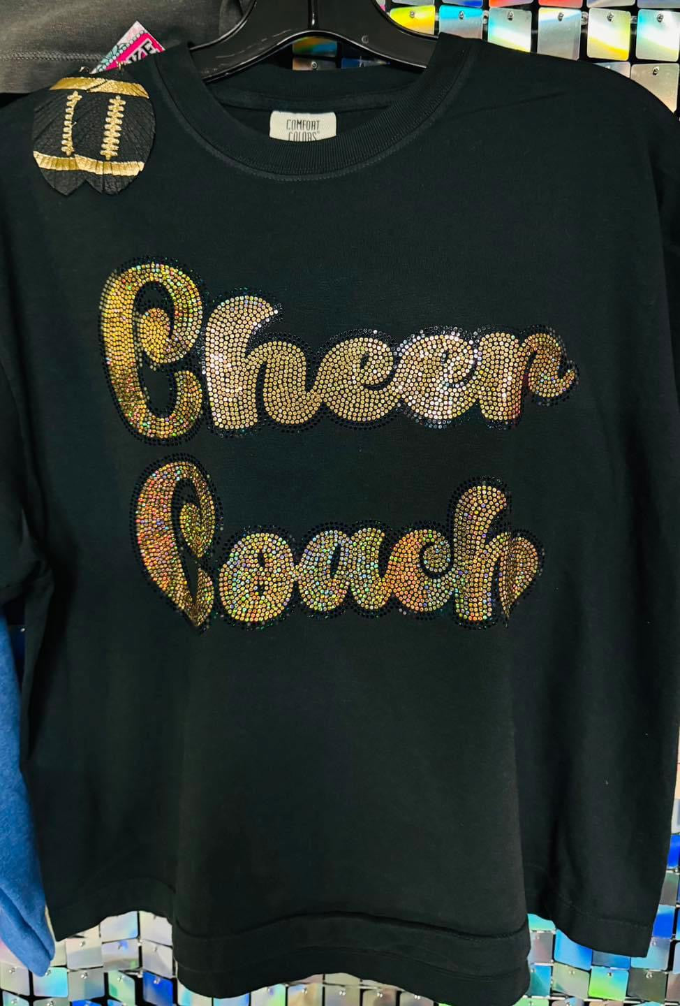 Cheer Coach Comfort Colors Crop