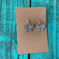 Silver Rhinestone Coquette Bow Earrings