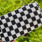 Black Checkered Cosmetic Bag