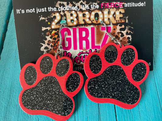 Paw Print Earrings