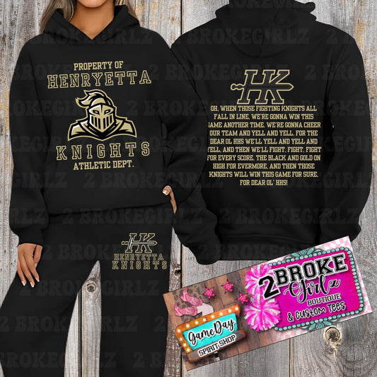 Henryetta Knights - Crewneck or Hoodie with Joggers Set