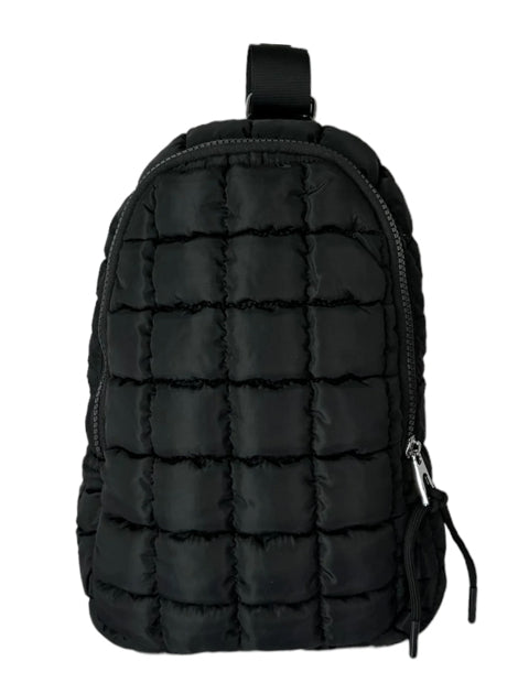 Puffer Quilted Crossbody - BLACK