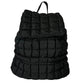 Puffer Quilted Backpack - BLACK